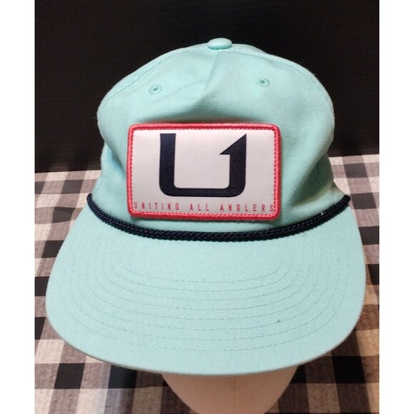 Huk Other - Huk Mens OSFA Beach Glass United All Anglers Fishing Cap Trucker Hat Yupoong Lid